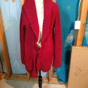 Maroon fuzzy sweater